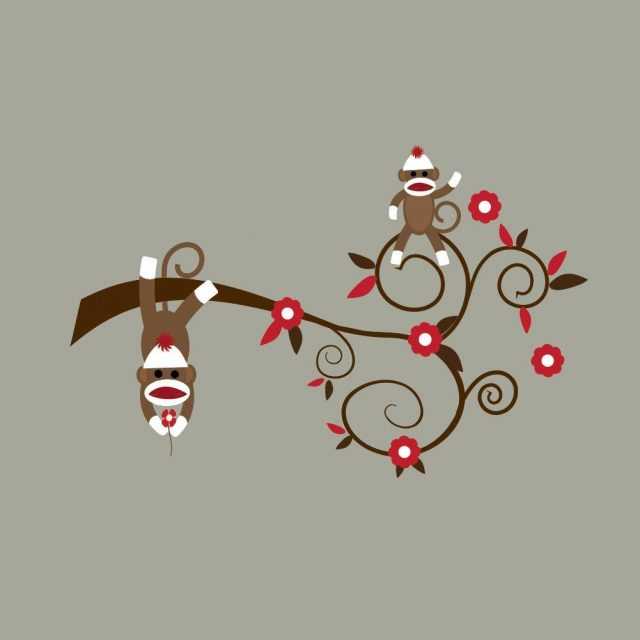 Sock Monkey Wall Art