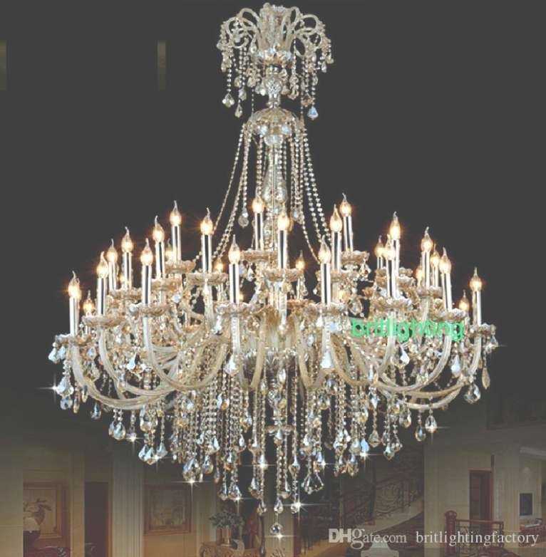 Extra Large Crystal Chandelier Lighting Entryway High Ceiling … For Large Chandeliers (Gallery 1 of 45)
