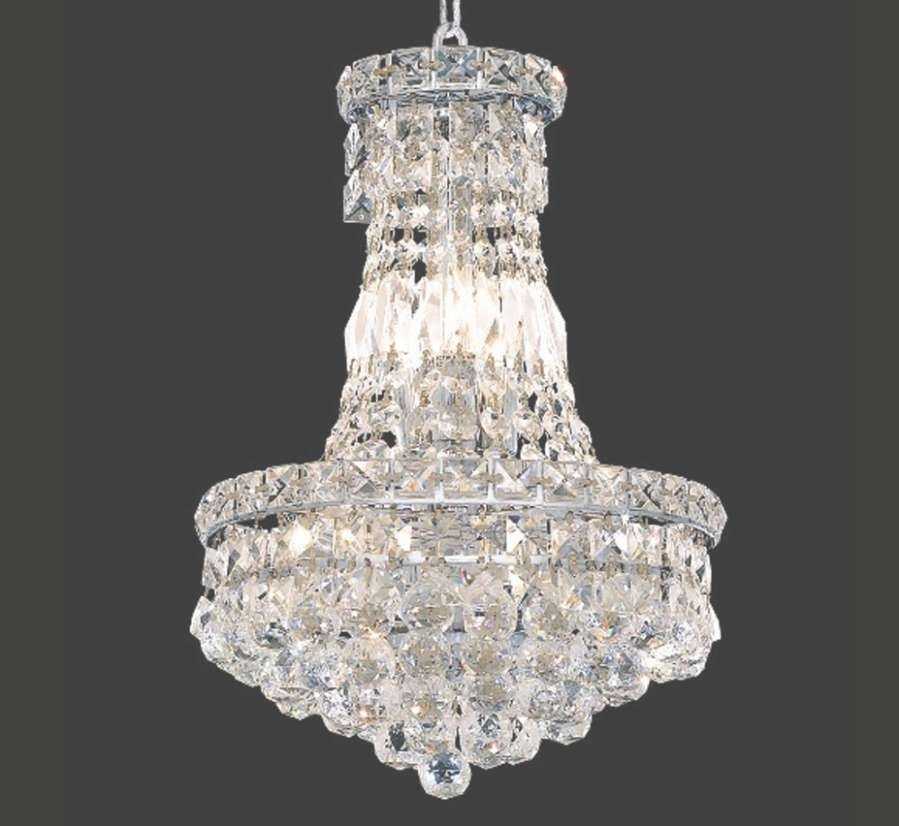 Tranquil Collection 6 Light Small Crystal Chandelier | Grand Light In Small Crystal Chandelier (Gallery 20 of 25)