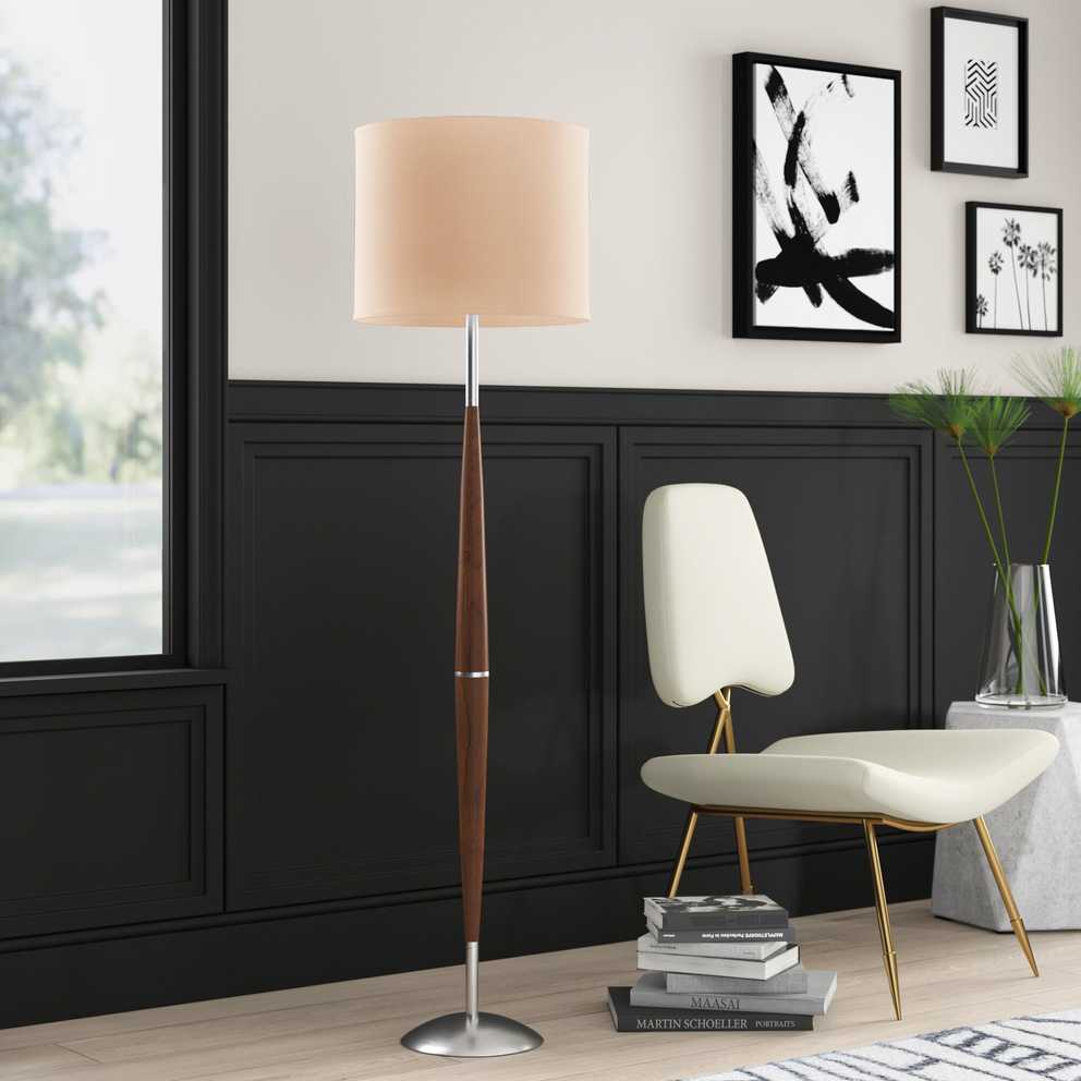 Ivy Bronx Matanzas 61" Floor Lamp & Reviews | Wayfair For 61 Inch Floor Lamps For Contemporary House (Gallery 1 of 15)