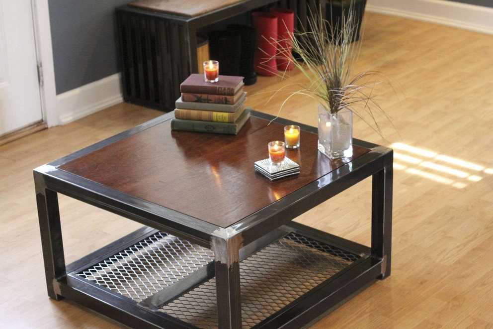 Featured Photo of Wood And Steel Coffee Table