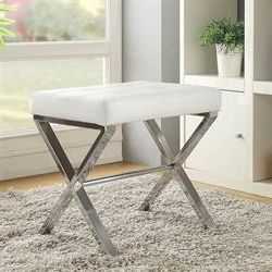 Featured Photo of White And Clear Acrylic Tufted Vanity Stools