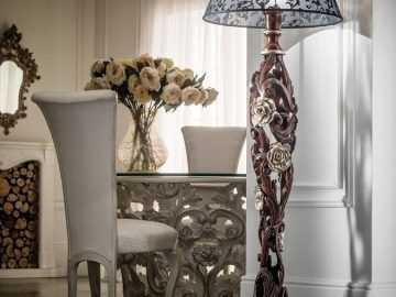 Carved Pattern Floor Lamps