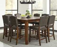 36 Inspirations Wes Counter Height Rubberwood Solid Wood Dining Tables