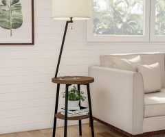 20 Collection of Floor Lamps with 2 Tier Table