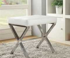 20 The Best White and Clear Acrylic Tufted Vanity Stools