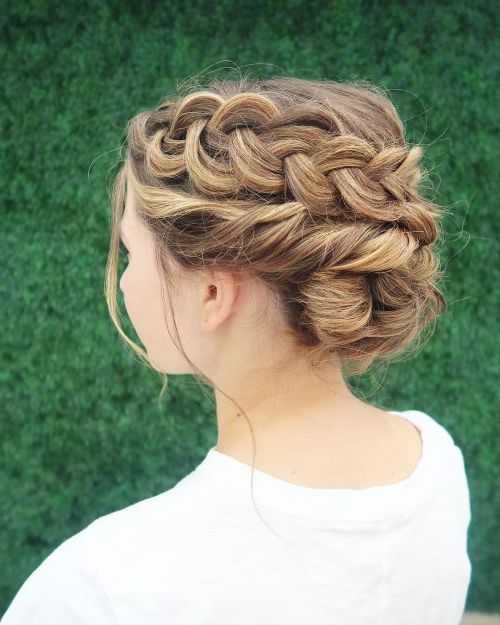 Featured Photo of Extra Thick Braided Bun Hairstyles