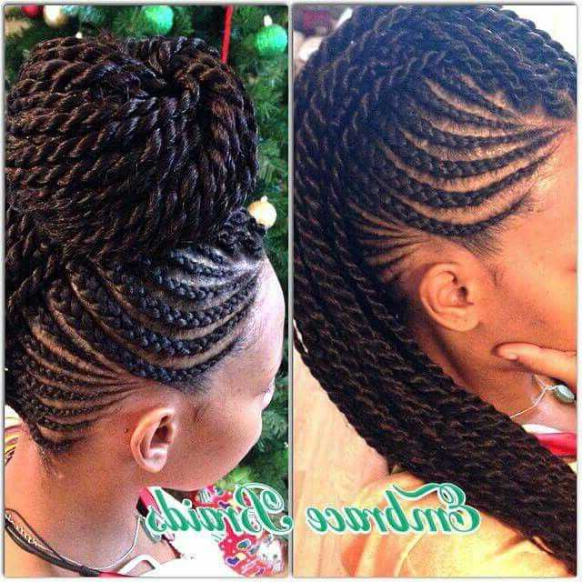 Featured Photo of Mohawk Braid Hairstyles With Extensions