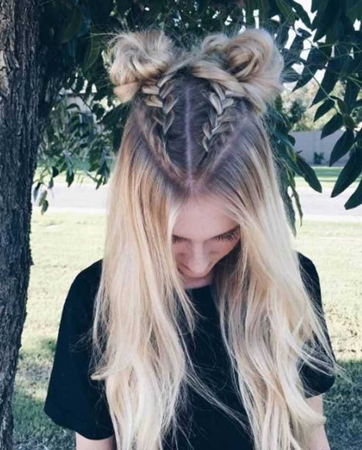 Featured Photo of Half Up Top Knot Braid Hairstyles