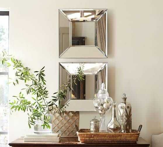 Inspiration about Bevel Square Mirror | Pottery Barn For Square Bevelled Mirrors (#2 of 15)