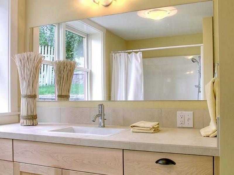 Popular Photo of Frameless Beveled Bathroom Mirrors