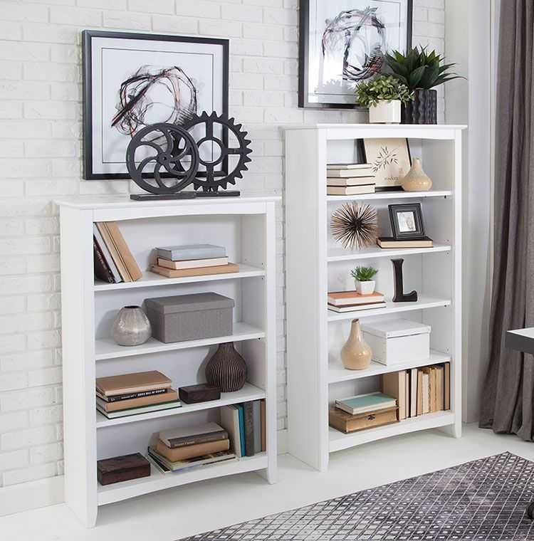 Popular Photo of Solid White Bookcases