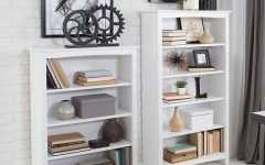 Solid White Bookcases