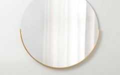 Scalloped Round Modern Oversized Wall Mirrors