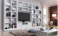Tv and Bookshelf