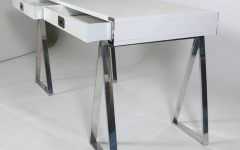 15 Inspirations White Lacquer and Brown Wood Desks