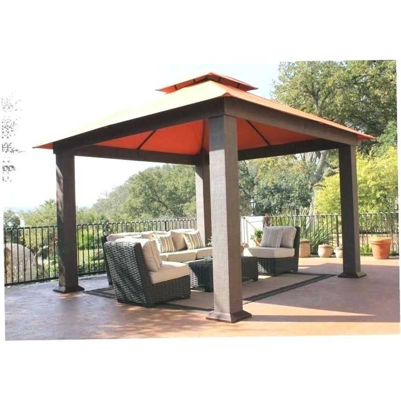 Lowes Pergola Instructions Garden Treasures Gazebo Replacement … With Lowes Gazebo For Modern Garden (Gallery 13 of 25)