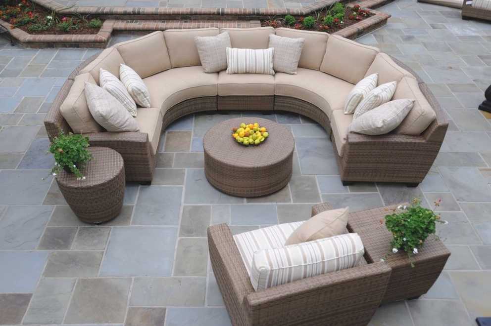 Featured Photo of Curved Outdoor Patio Sofa