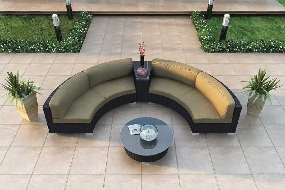 Featured Photo of Modern Curved Outdoor Sofa