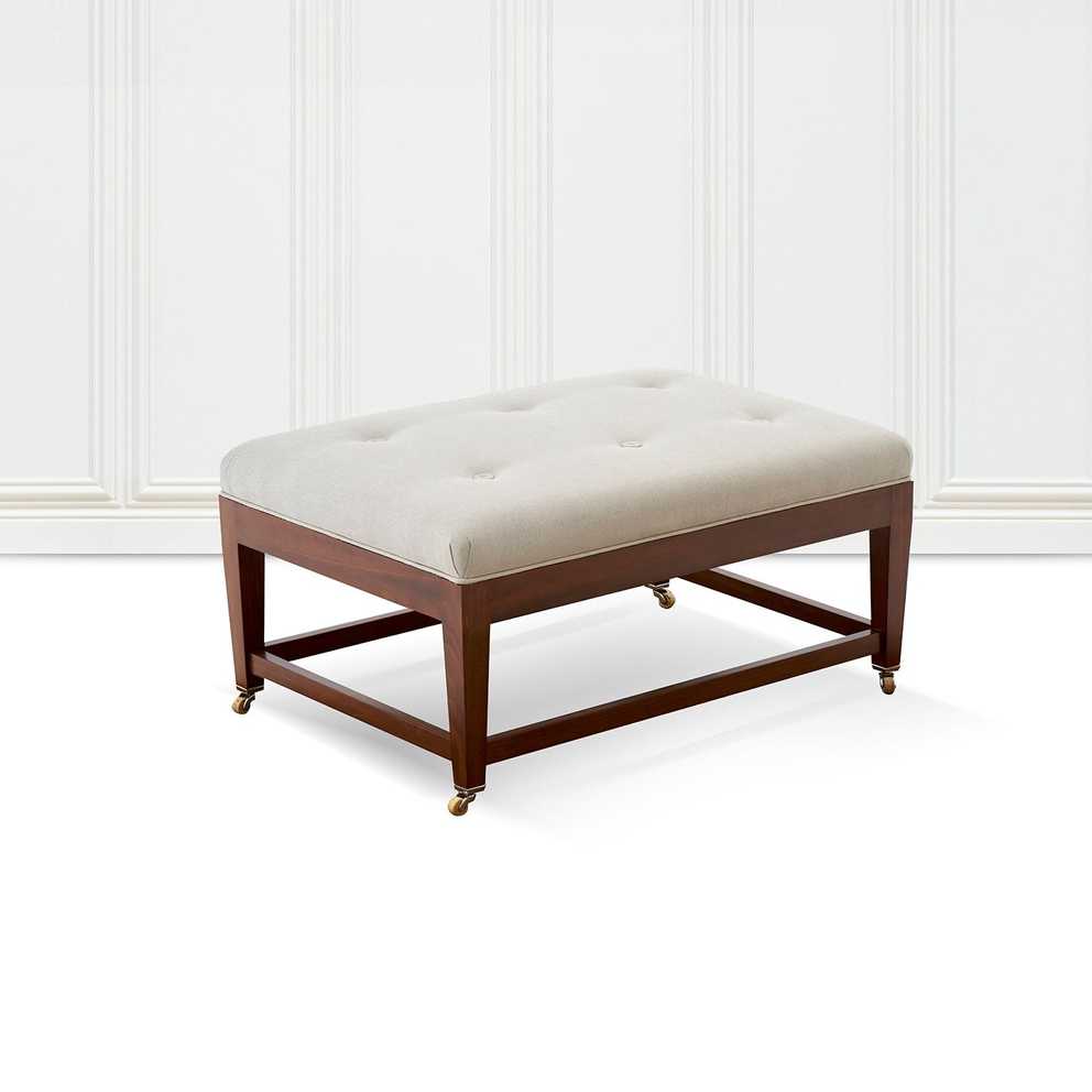 Osman's Ottoman With Matching Tray – Ada Interiors Inside Beige Thomas Ottomans (Gallery 5 of 15)