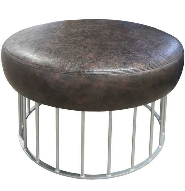 Featured Photo of Ottomans With Caged Metal Base