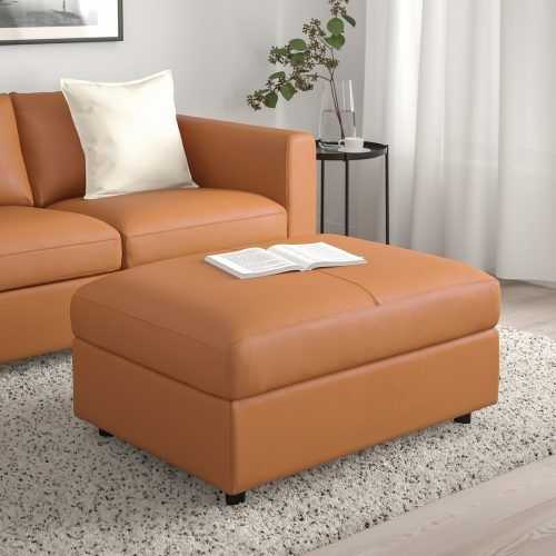 Brown Leather Ottomans (Photo 12 of 15)