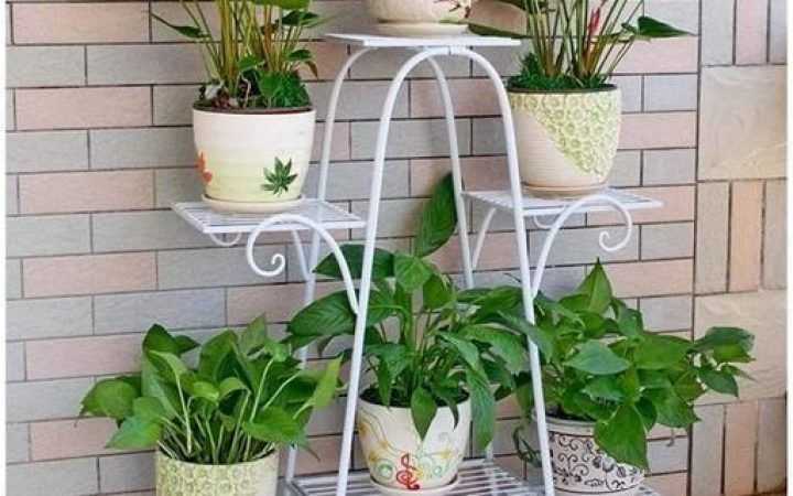 White 32-inch Plant Stands