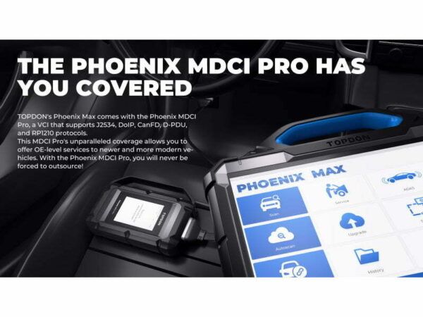 Phoenix MAX +VCI diagnostic scanner tablet from Concept Garage Equipment