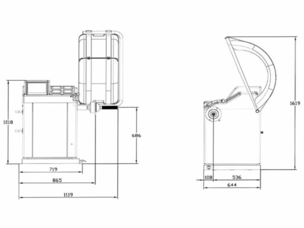 Wheel Balancer Super Spin Dimensions Eurotek from Concept Garage Equipment