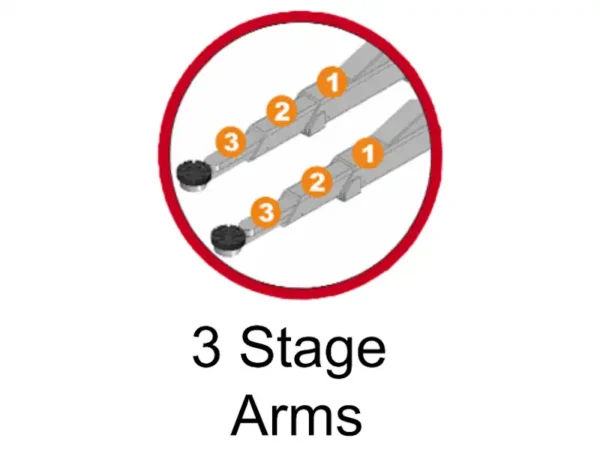 2 Post Car Lift UT40E with 3 Stage Arms