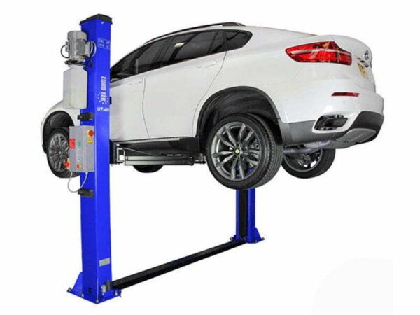 2 Post Lift Automatic Eurotek UT40E blue by Concept Garage Equipment