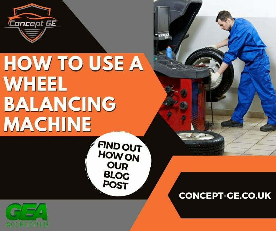 How to balance a car wheel using a wheel balancer by Concept Garage Equipment