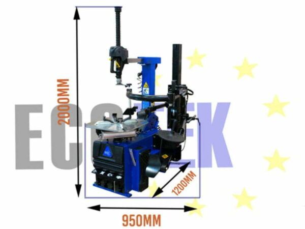 Tyre Changer Ecotek Package for Car or Motorcycle dimensions from Concept Garage Equipment