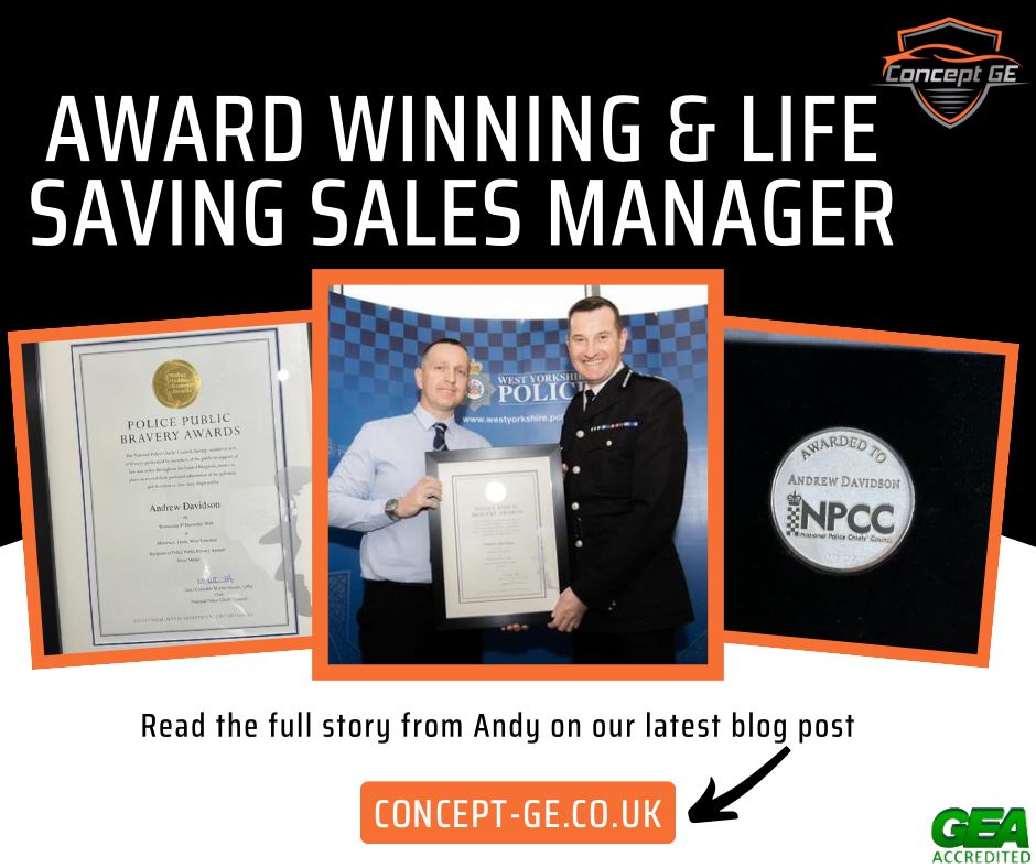 Andy Davidson Police Award for Bravery by Concept Garage Equipment