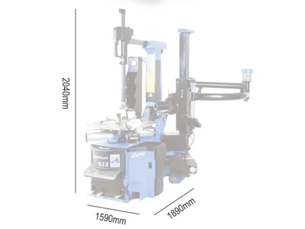 Hofmann Megaplan megamount 613 fully-auto heavy duty tyre changer dimensions