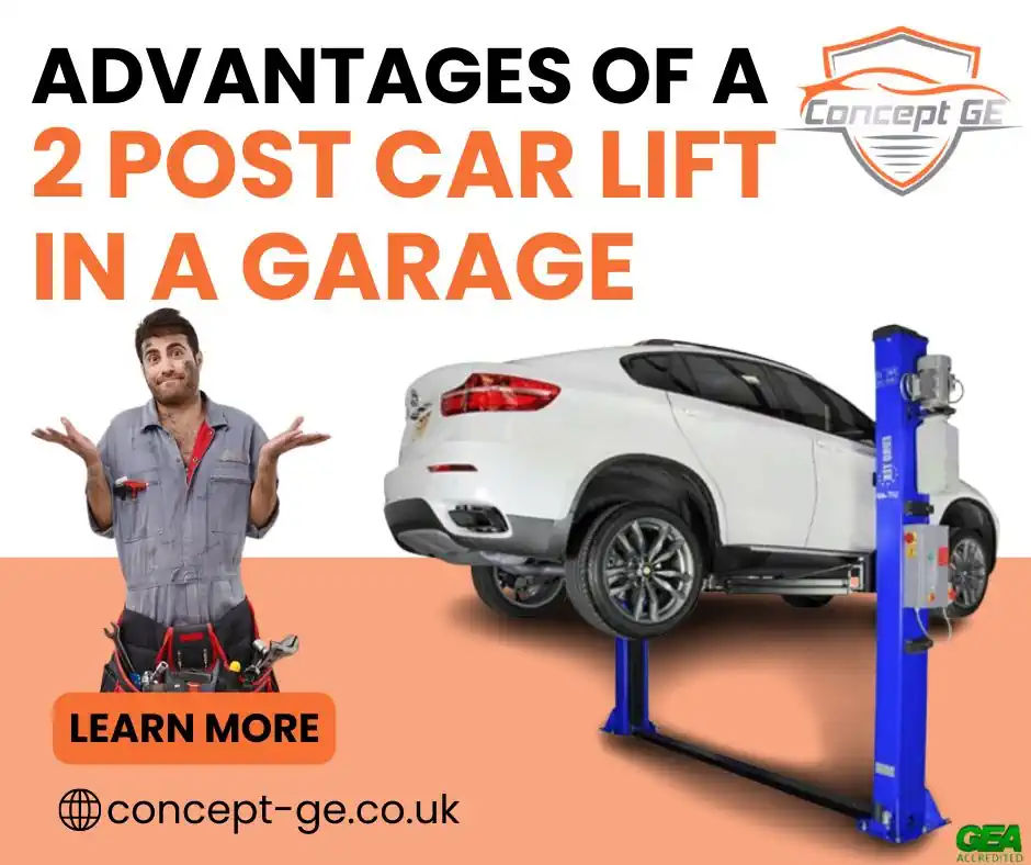 Advantages of a 2 post lift in a garage