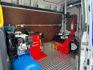 Mobile Tyre Fitting Equipment in Van