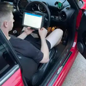 Blake Angliss calibration of JCW mini using TOPDON Diagnostics Scanner