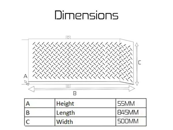 Run-Up Ramps Mid Rise Scissor Lift low profile dimensions