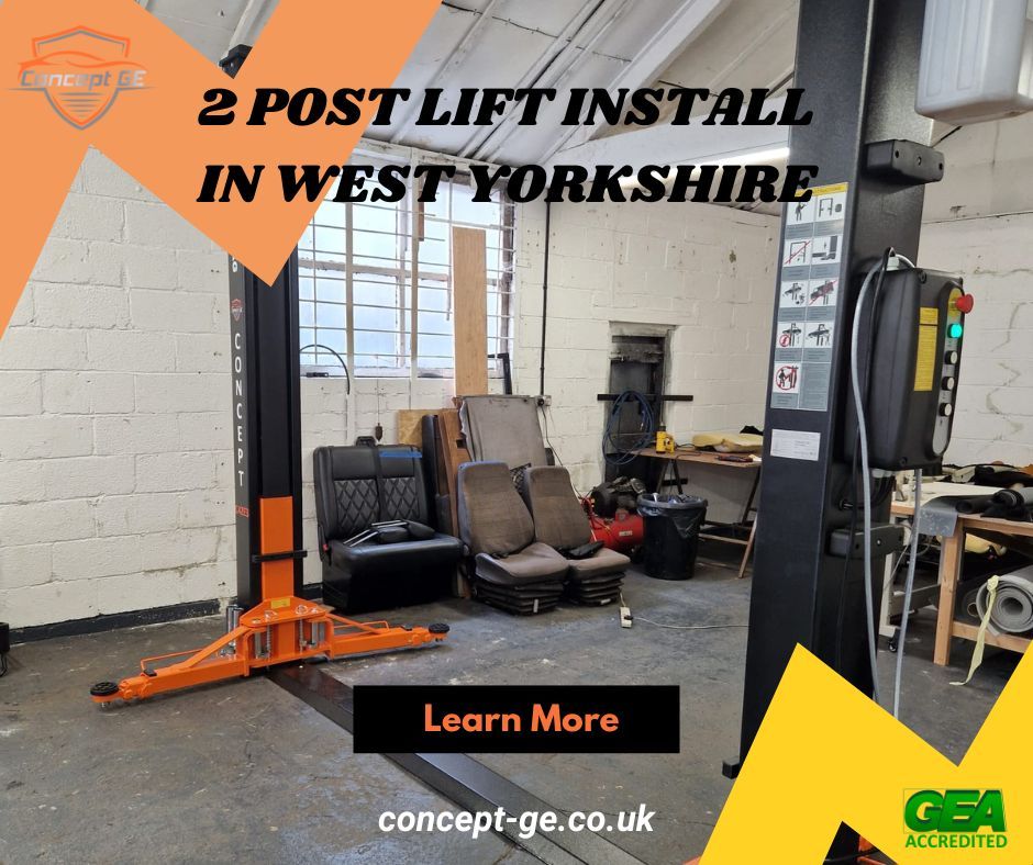 2 Post Car Lift Install for New Garage in West Yorkshire