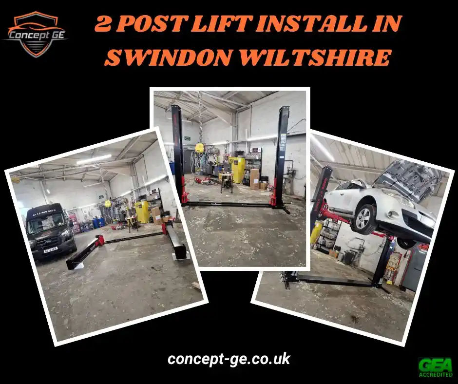 2 Post Car Lift Install in Swindon Wilts