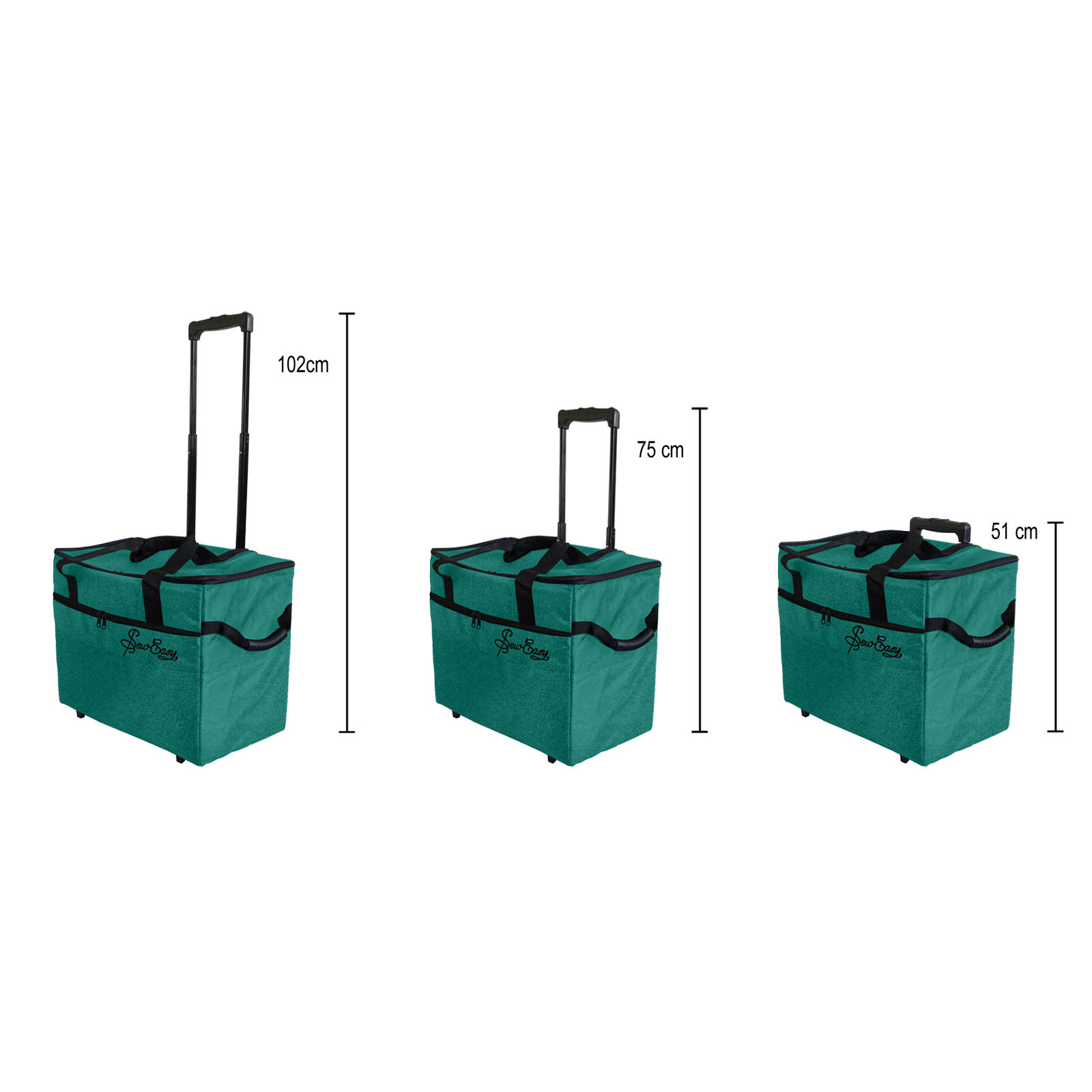 Sewing Machine Trolley Bag on wheels fits Janome Singer Brother Elna