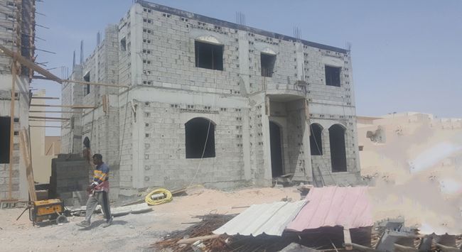 مشروع مقاولات بناء العظم للفلل والعمائر والمحلات في حي الياسمين
