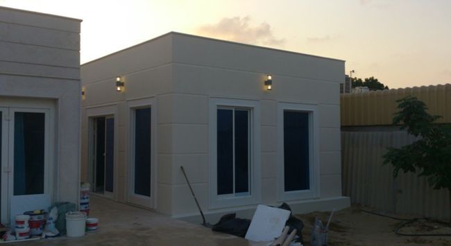 مشروع إنشاء الملاحق والمجالس الخارجية في حي الياسمين