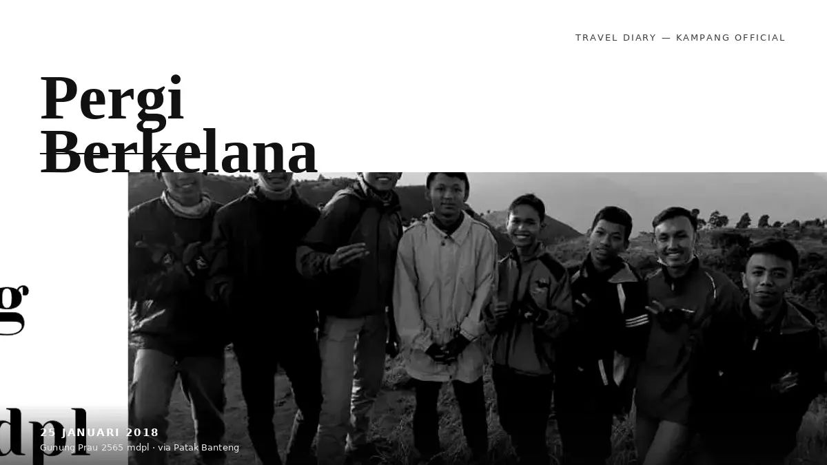 Gunung Prau, 2565 mdpl · via Patak Banteng