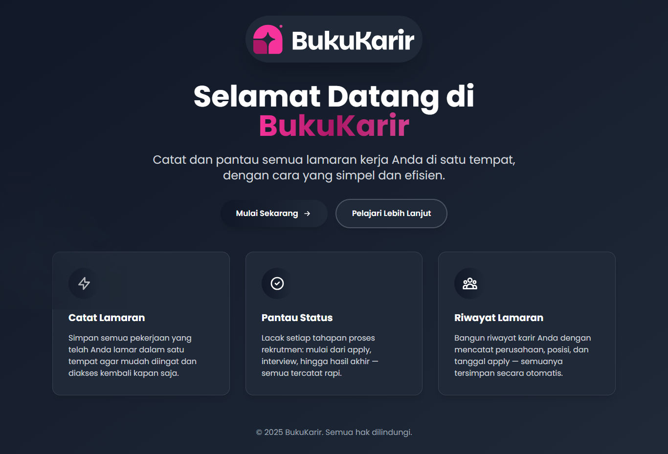 BukuKarir – Track & Manage Your Job Applications Easily