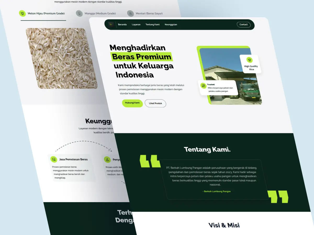 Rice Stock Management System - Berkah Lumbung Pangan