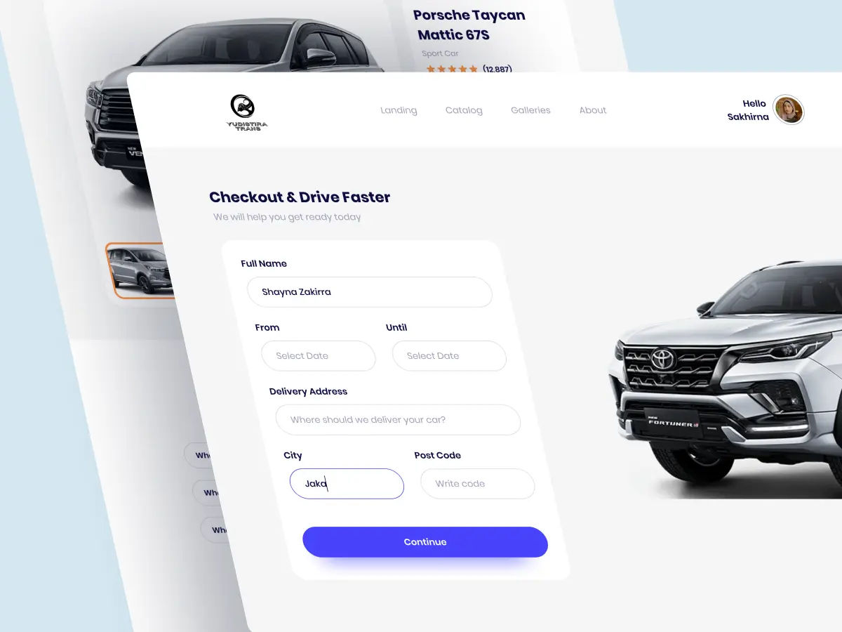Rentcar Yudistira – Car Rental Booking Website Development