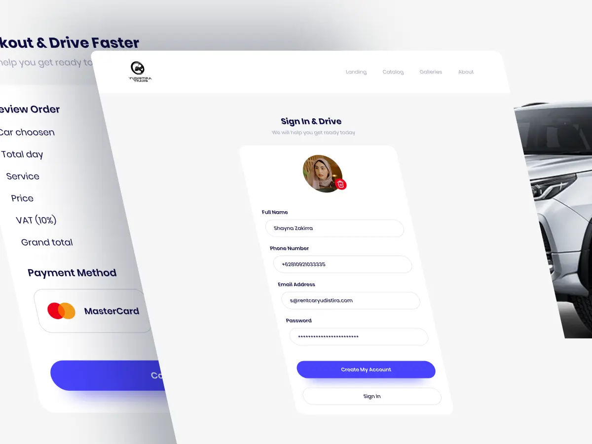 Rentcar Yudistira – Car Rental Booking Website Development