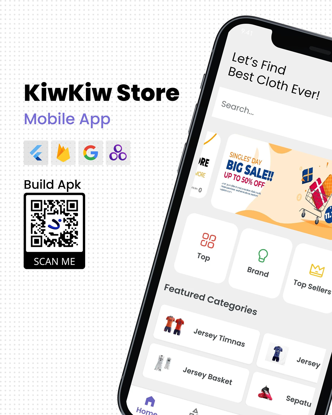 KiwKiw Store - E-Commerce Sports App - Image 1